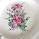 Rose plates Lunéville Keller & Guérin