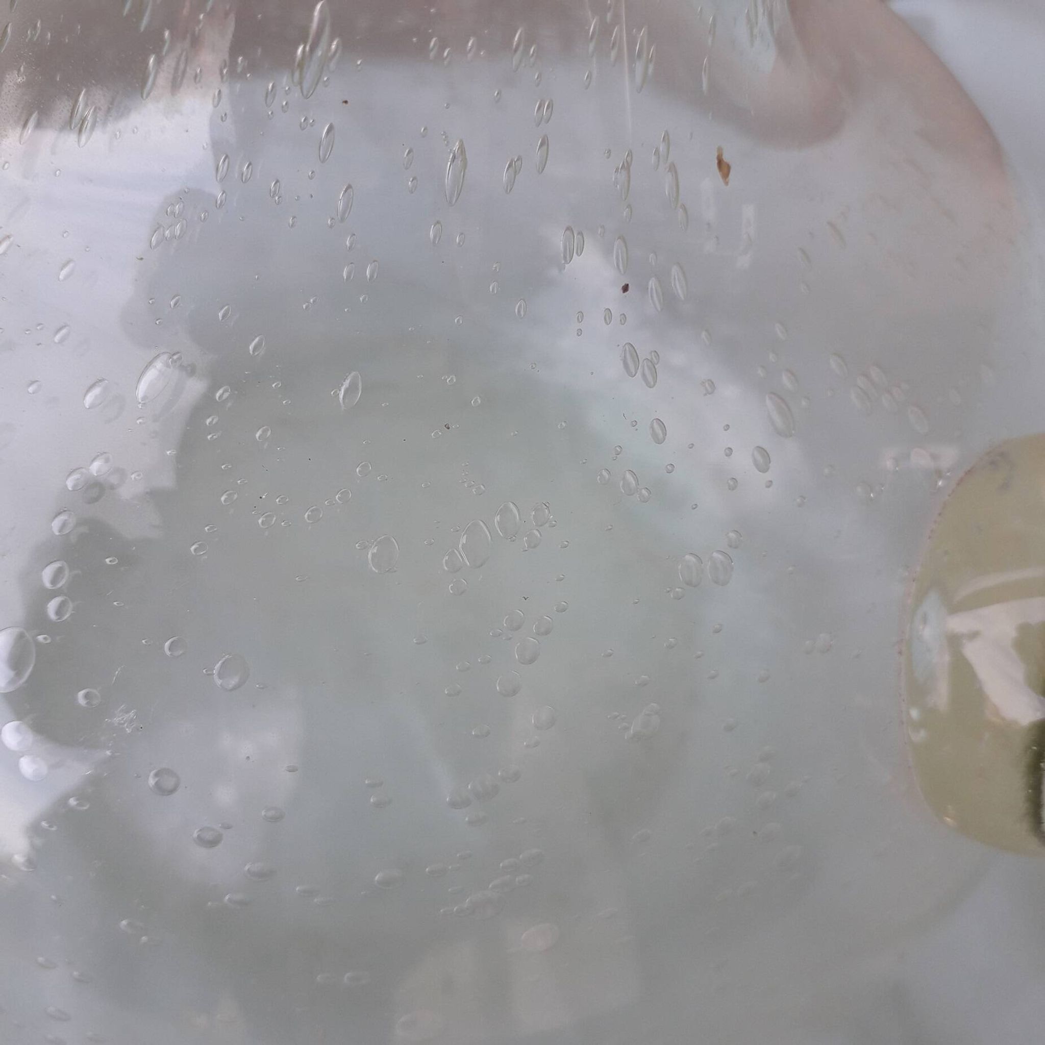 Bubble glass carafe