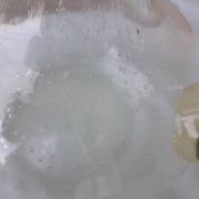 Bubble glass carafe
