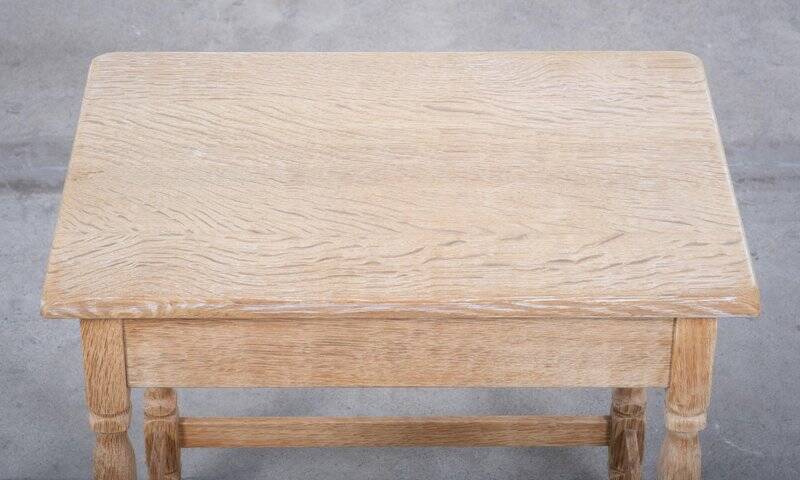 Oak Side Table by Henning Kjærnulf, Denmark, 1960s
