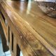 Exotic wood console