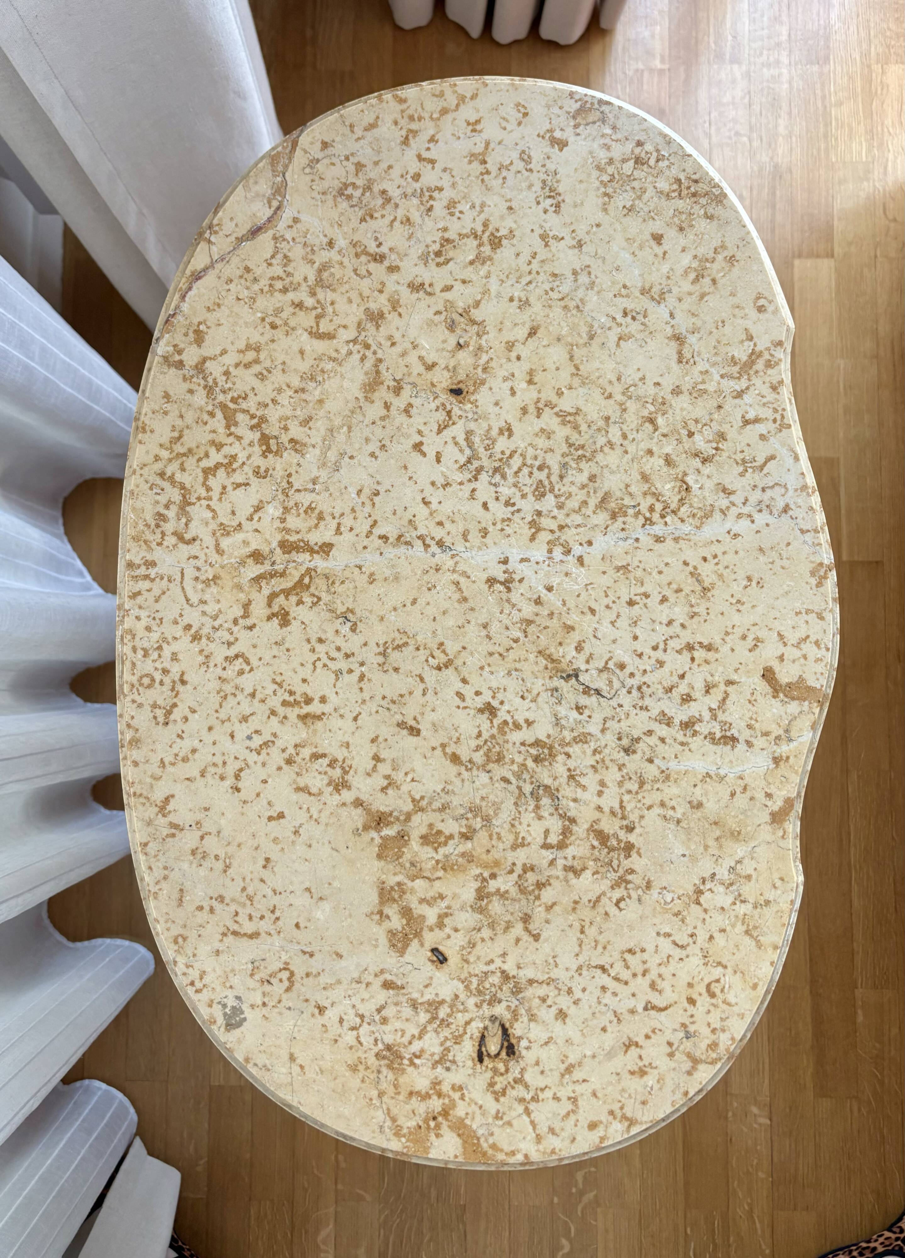 Louis XV chest of drawers in marquetry and gilded bronze, marble top