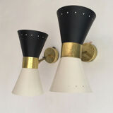 Pair of Italian design sconces 50