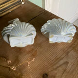 Soap dispenser and shell toothbrush storage
