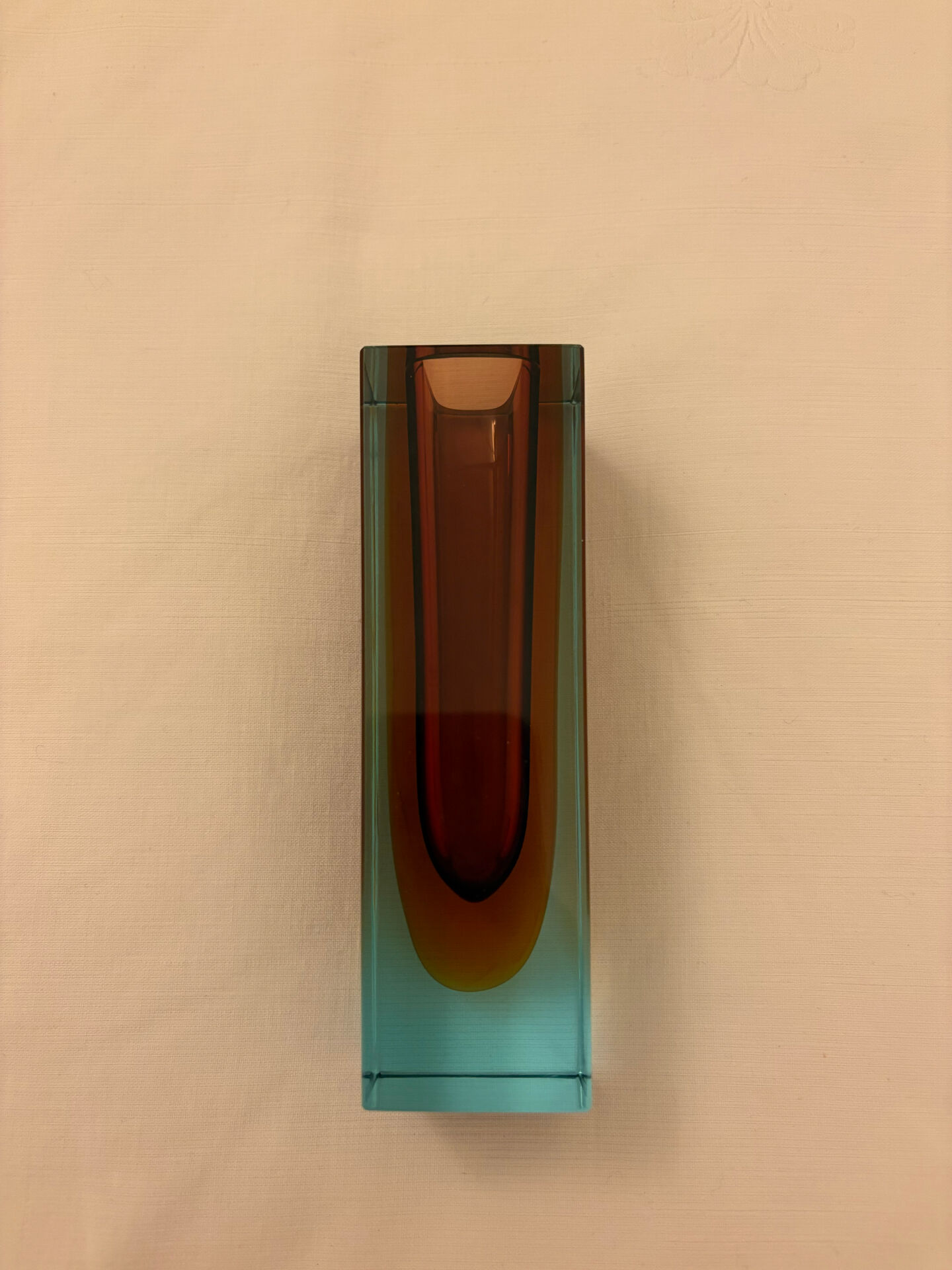Sommerso vase Flavio Poli Murano 1960