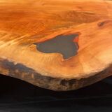 Solid pear tree bench