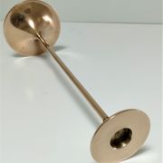 Hi Fi candle holder by Max Bruël for Torben Orskov solid brass h. 26,5 cm