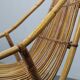 Rare pair of Alan Fuchs for ULUV rattan lounge chairs, Czechoslovakia, 1960s