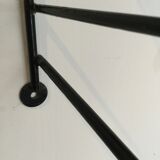Black metal shelf