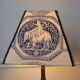 Blue toile de Jouy lampshade