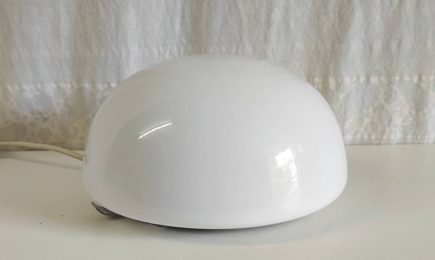Opaline globe ceiling light 20 cm - 1960s