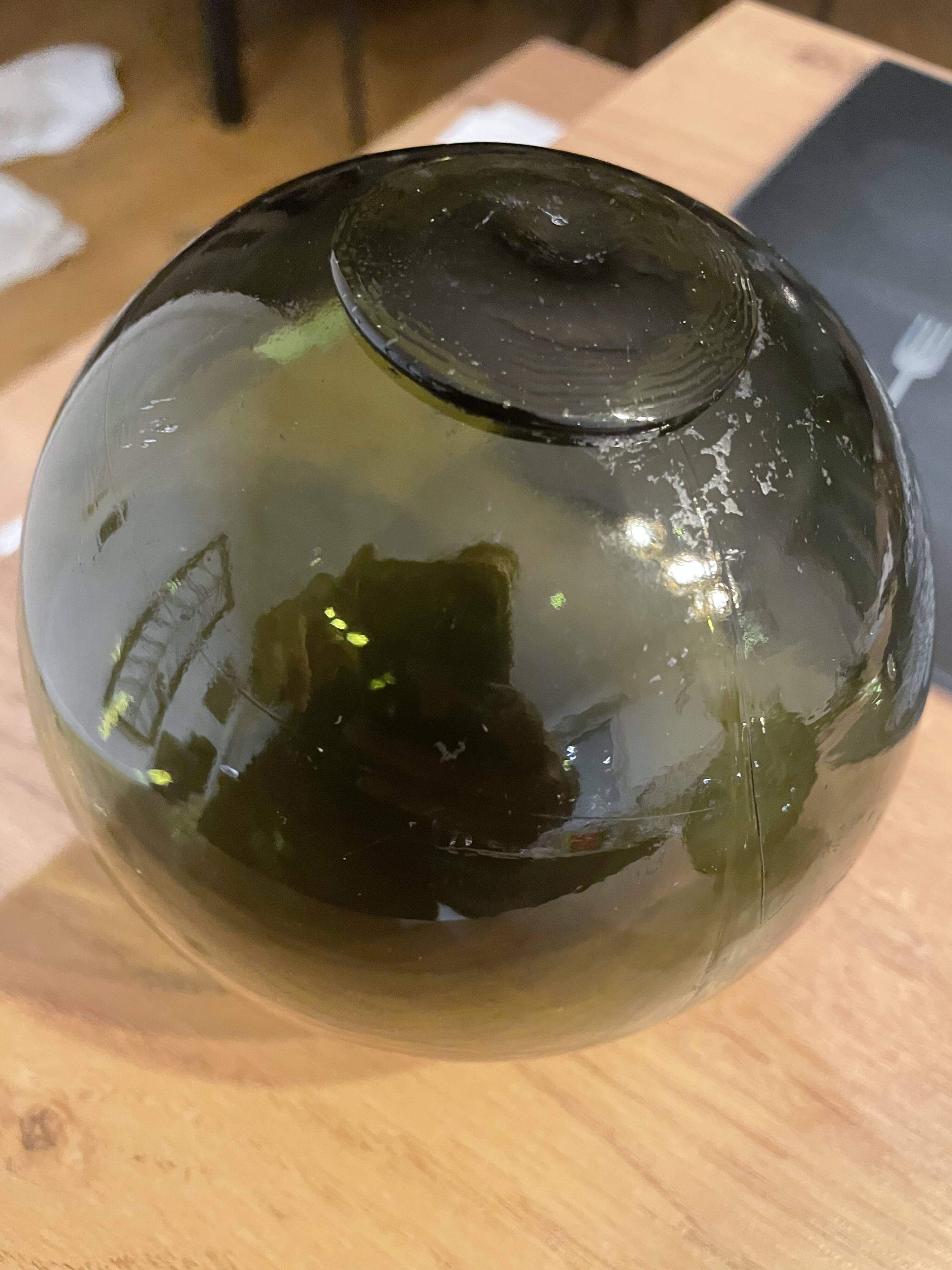 Boule flottante pêcheur en verre