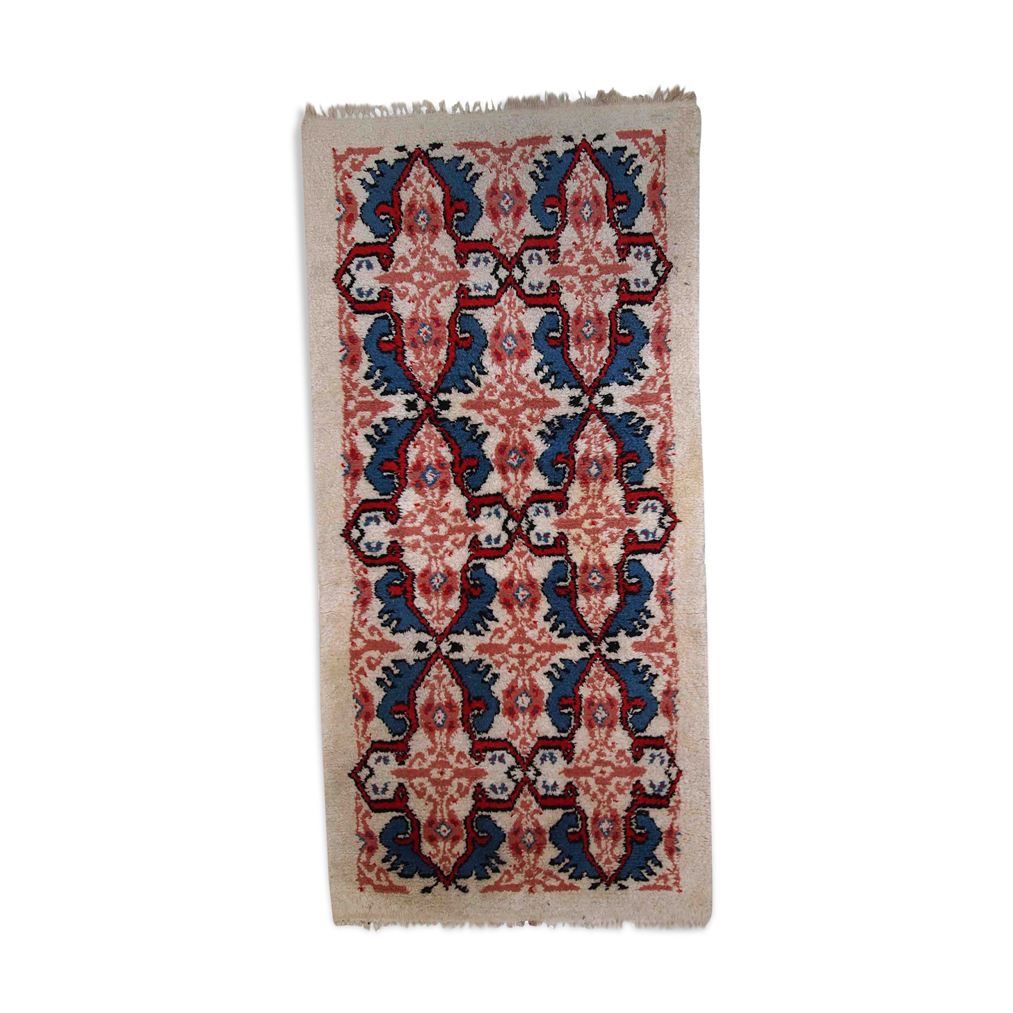 Moroccan vintage carpet Berber handmade 80cm x 165cm 1970s, 1C713