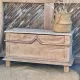 Antique oak solid wood chest bank