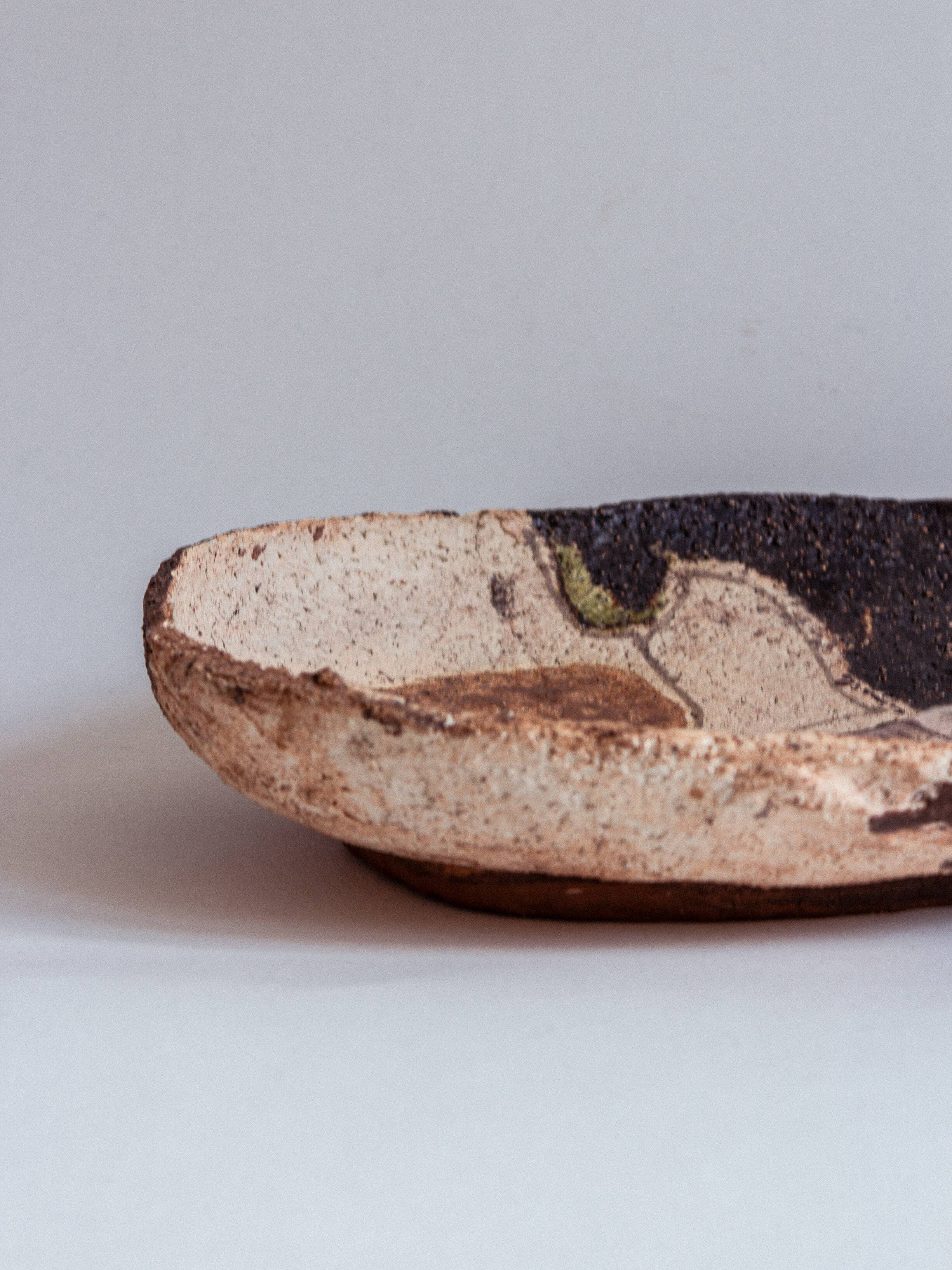 Bowl, centerpiece or fruit bowl, Cianciolo Ceramiche, Sicily, 1960/70