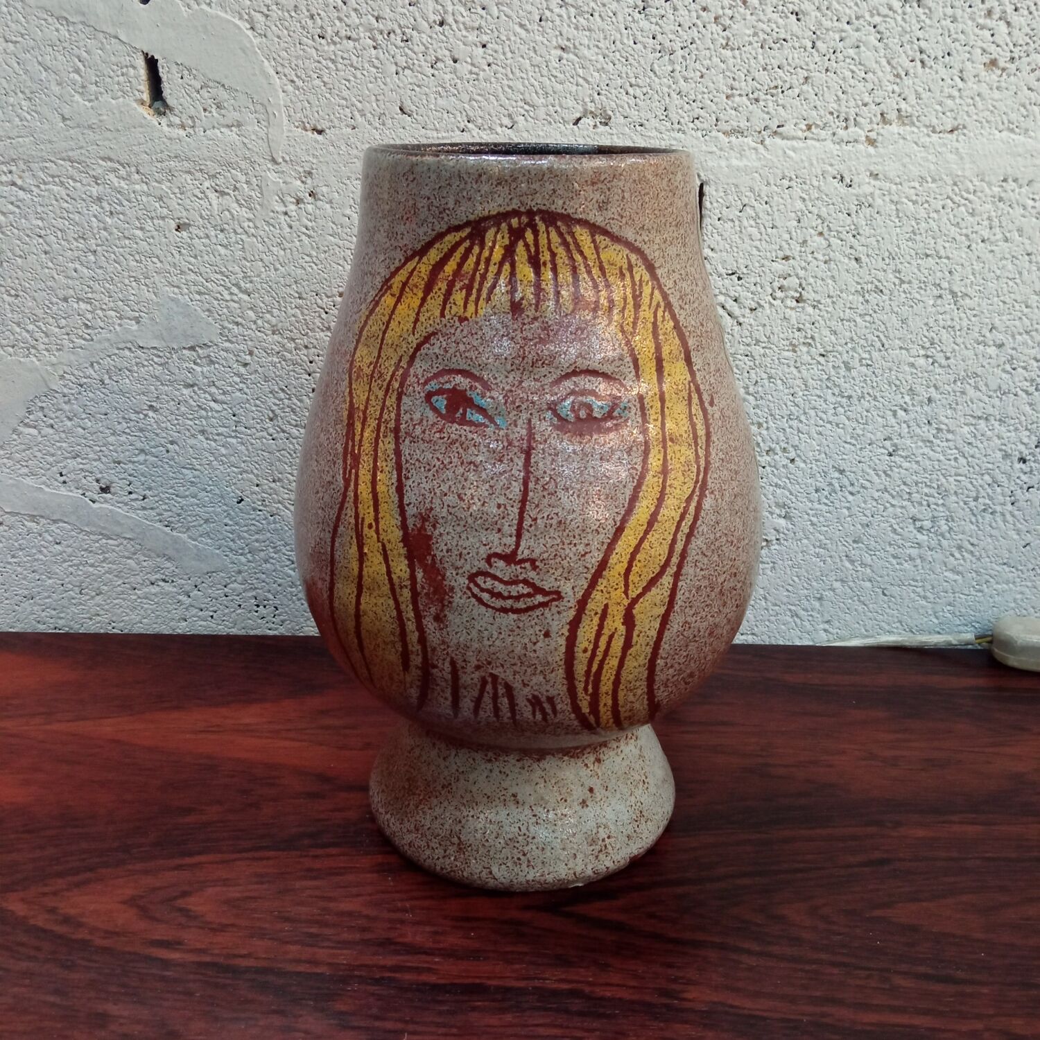Ceramic vase signed Accolay