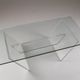 Plexiglas and glass coffee table "Les invisibles du marais", France 1980s