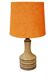 Vintage Danish stoneware pottery table lamp from Axella, 1970s
