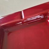 Large square burgundy ashtray