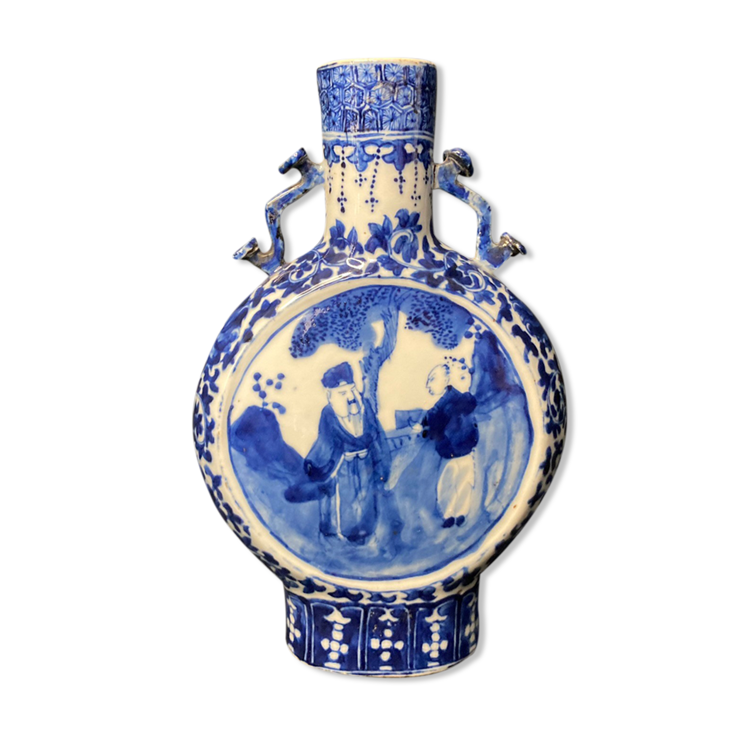 Porcelain gourd vase, signature China, 19th century