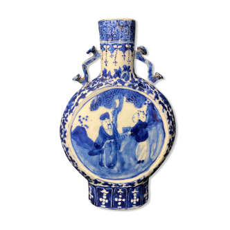 Vase gourde en porcelaine signature Chine XIXème