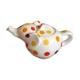 Théière elephant blanche à pois vintage français
