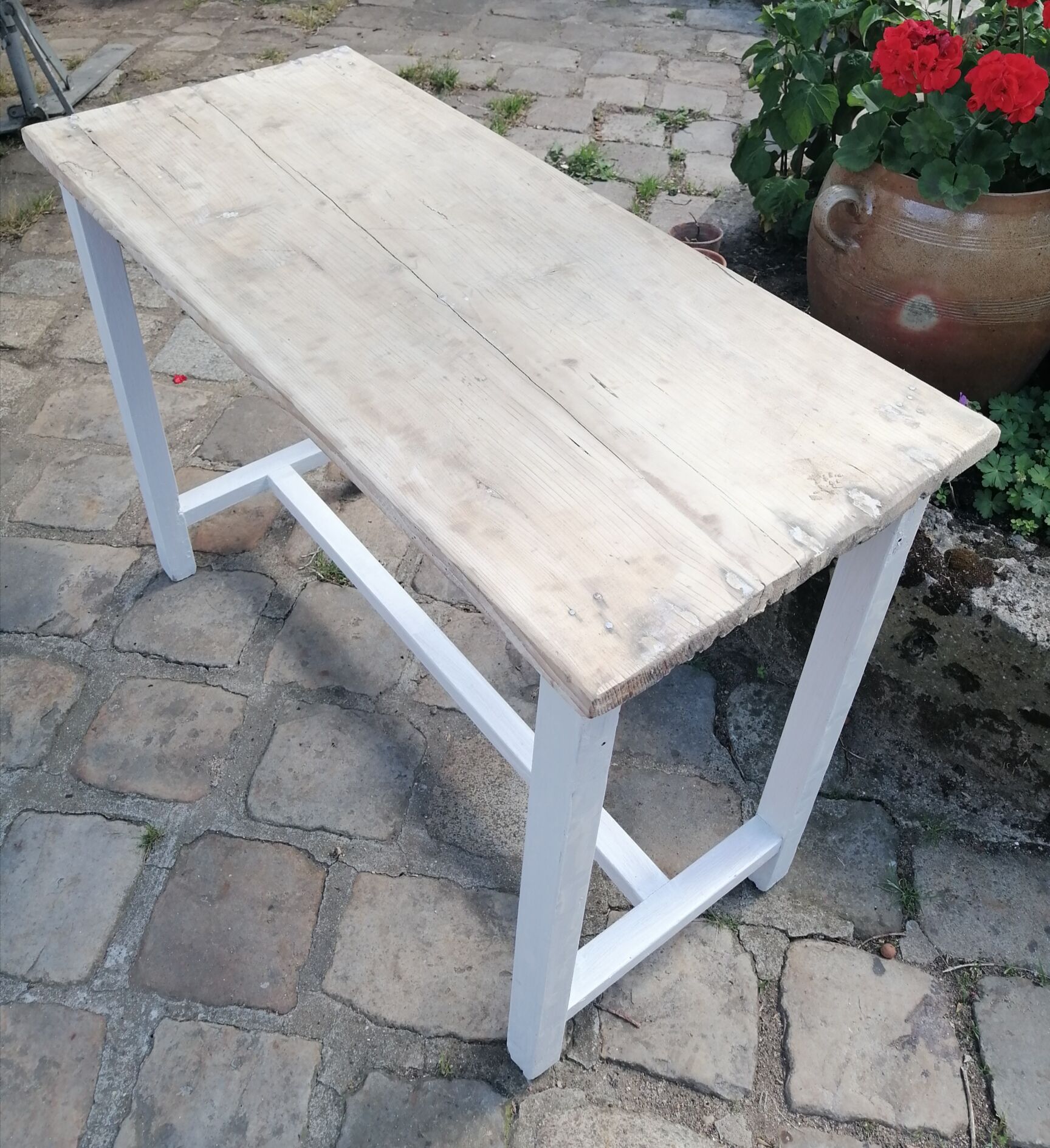 Dessert wooden table