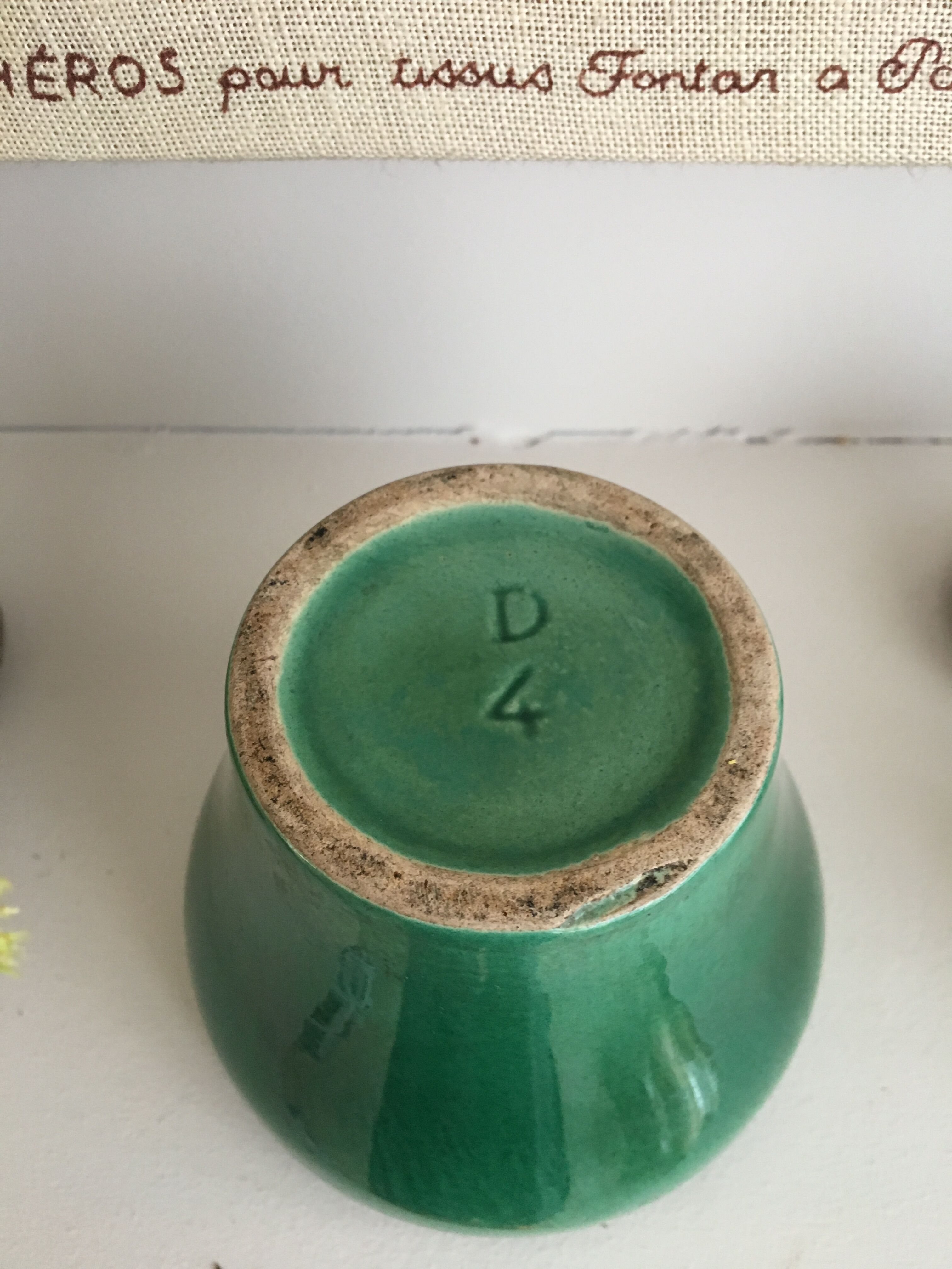 1940s glazed ceramic pot