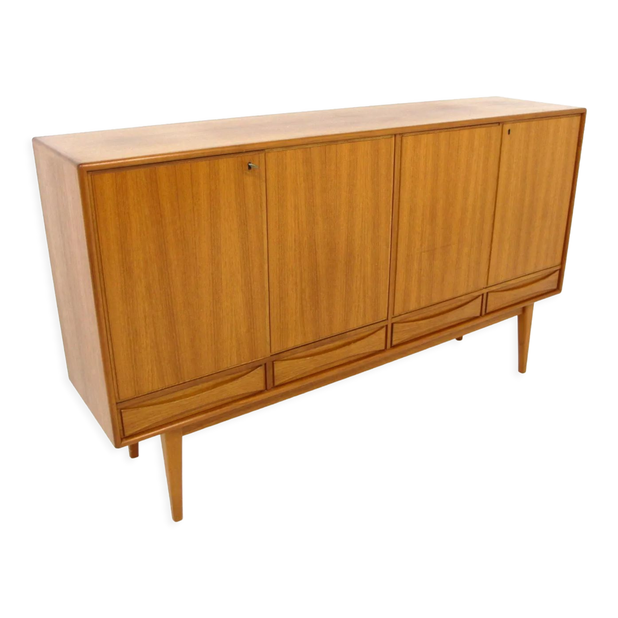 Scandinavian Teak enfilade Möbelfabriken Linden Sweden 1960