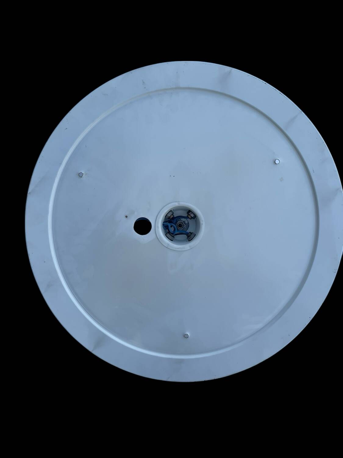 Froozen ice glas wall ceiling lamp D= 50cm 1970s Germany