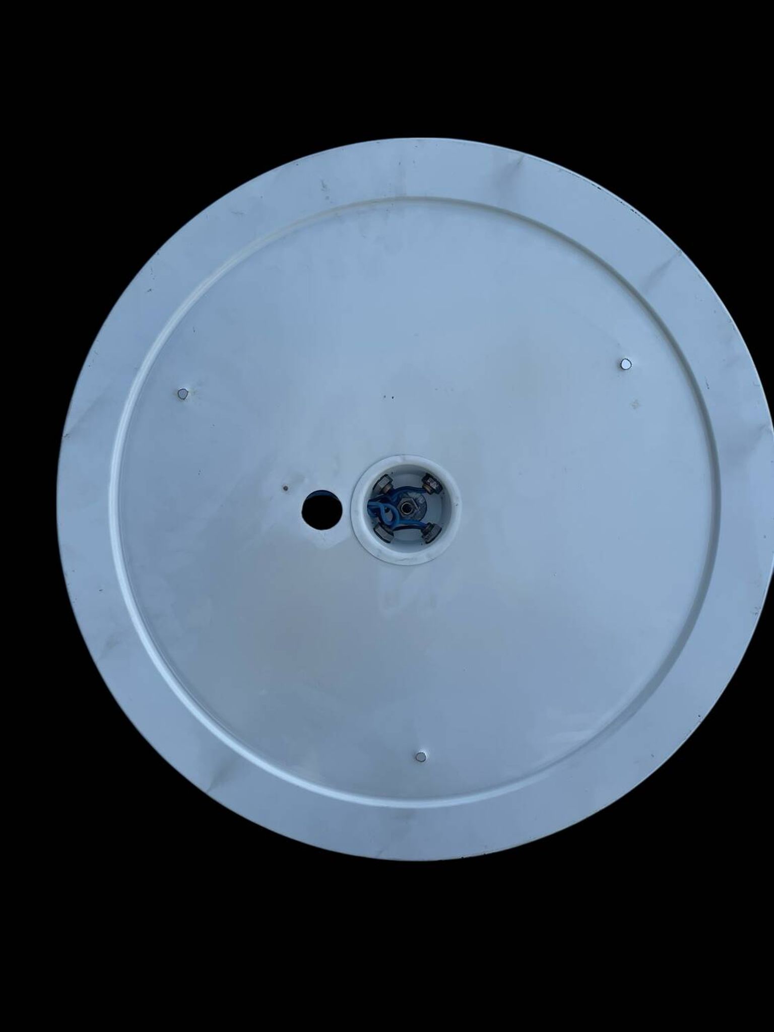 Froozen ice glas wall ceiling lamp D= 50cm 1970s Germany