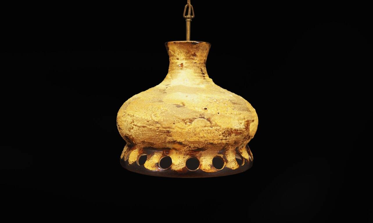 Ceramic chandelier, Danish design, 1960s, production: Denmark