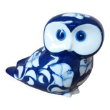 Owl Statuette Villeroy and Boch Gallo – Vintage Cobalt Blue Porcelain