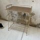 Vintage vinyl bedside side table