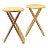 Pair of designer/vintage/minimalist stools by Adrian Reed and Suzy