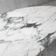 Coffee table wood & marble 60