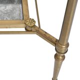 Bronze and gilded brass coffee table by Maison Jansen