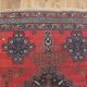 Hand-knotted afchari carpet Iran 132x143cm