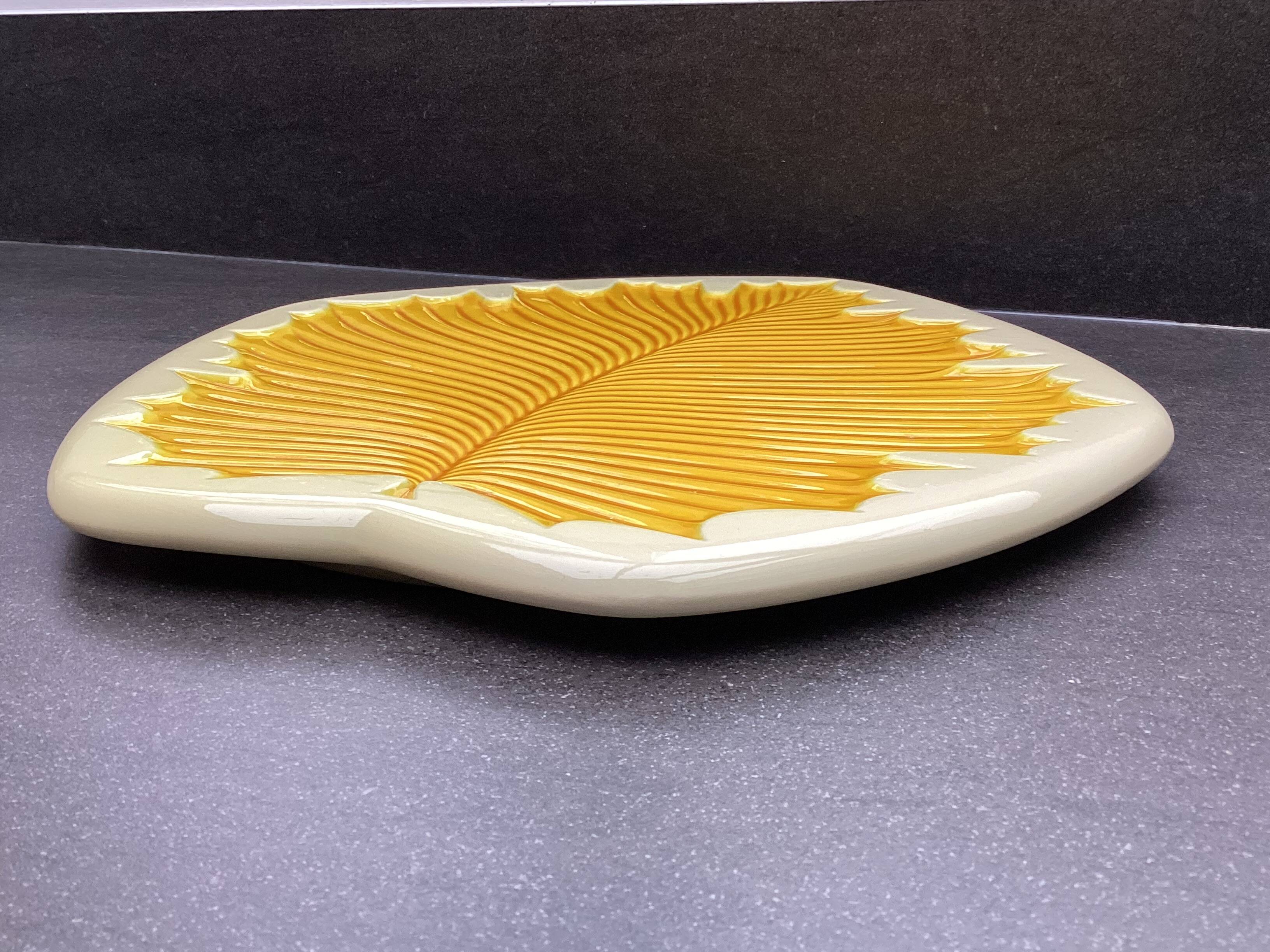 Ceramic cheese plate or platter by Verceram, 1950s-60s.