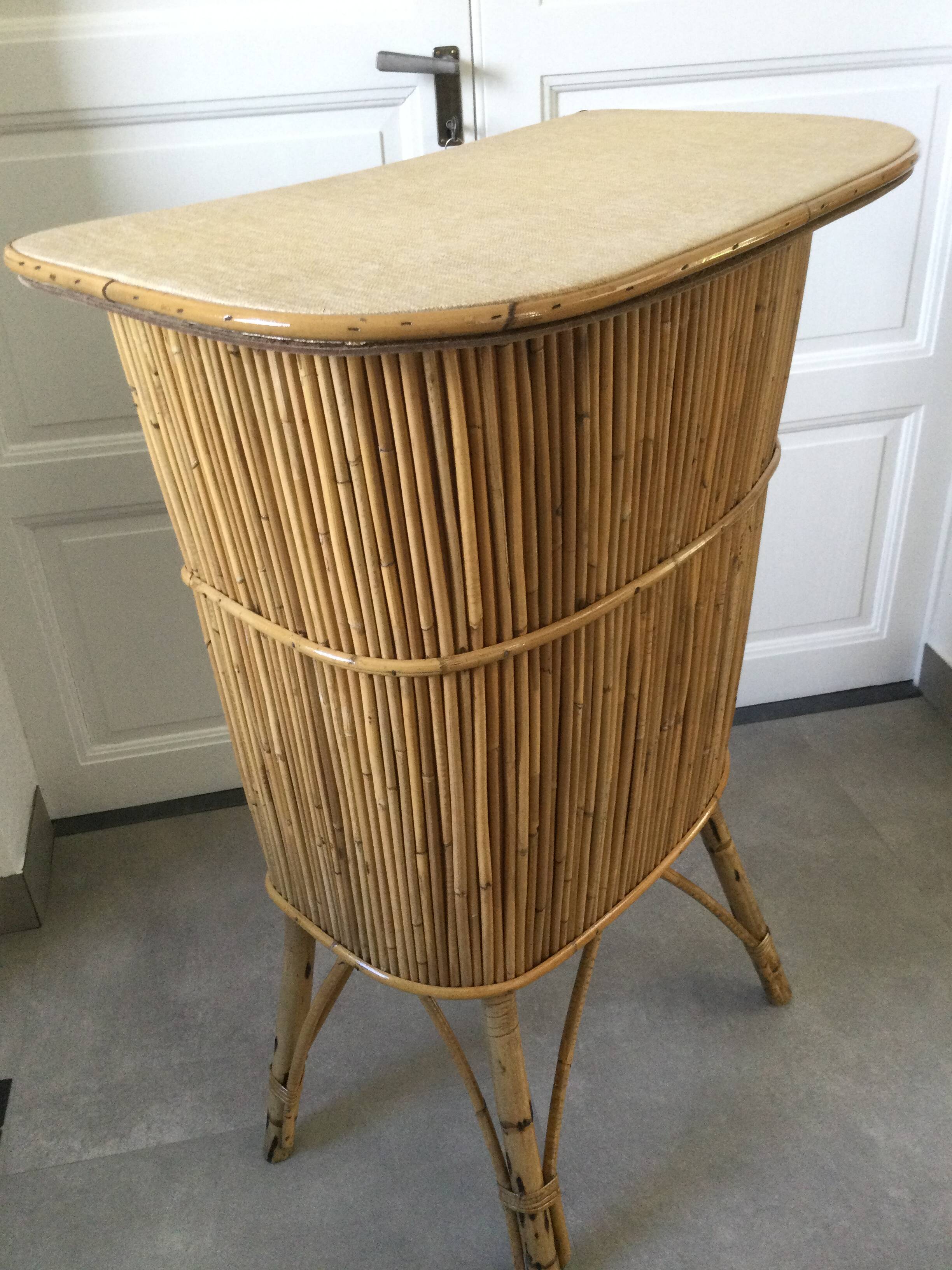Vintage bamboo/rattan bar circa 1960