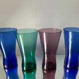 4 Danish 1950’s Glasses in different colors