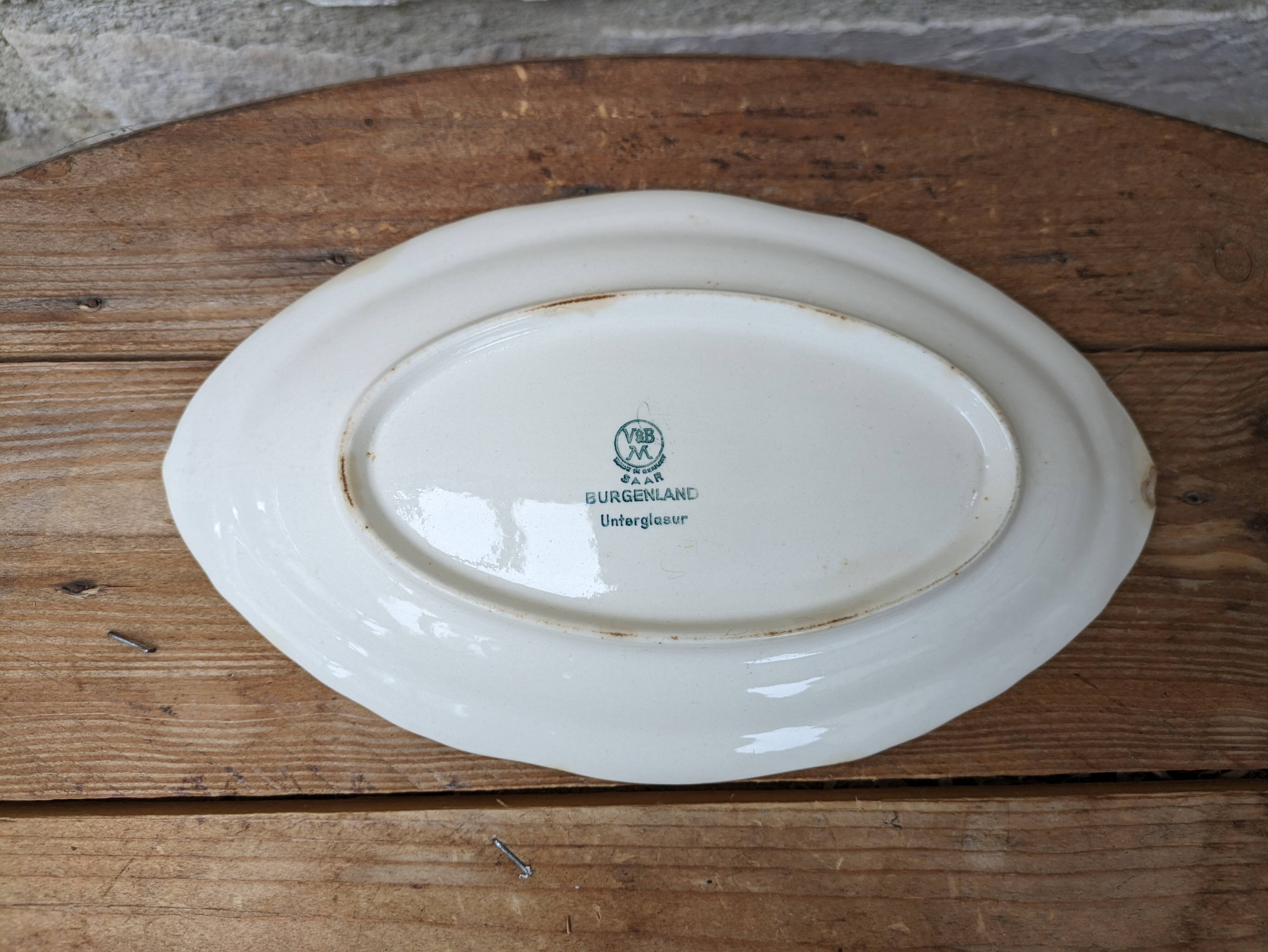 Old Villeroy and Boch Burgenland ceramic dish