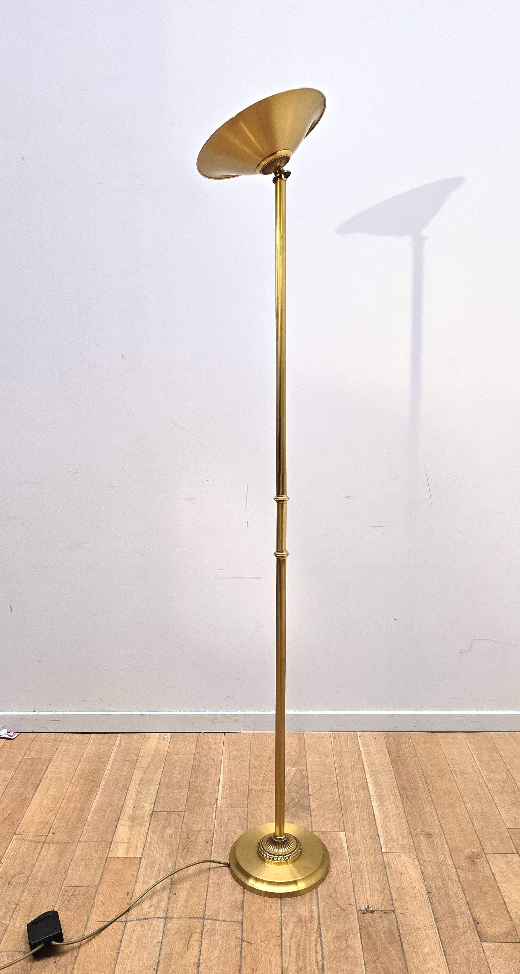 Vintage brass floor lamp