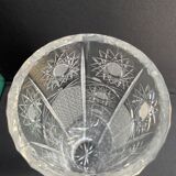 Carved crystal vase - Mid-twentieth century