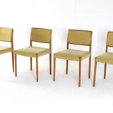 Set of 4 Niels O Möller model 80 chairs vintage danish design
