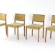 Lot de 4 chaises Niels O Möller modèle 80 design danois vintage