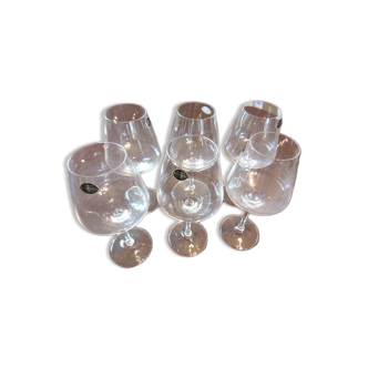 Bohemian crystal wine set – 6 glasses