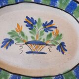 Large earthenware dish of Forges les Eaux called "black ass"