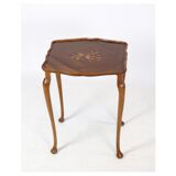 Set of 3 Insert Tables with Neo-Rococo-style Marquetry from Around the 1960s