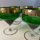 6 vintage Venetian glasses
